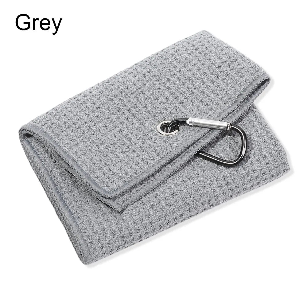 Cotton High Water Absorption Microfiber Cleaning Towel with Carabiner Hook