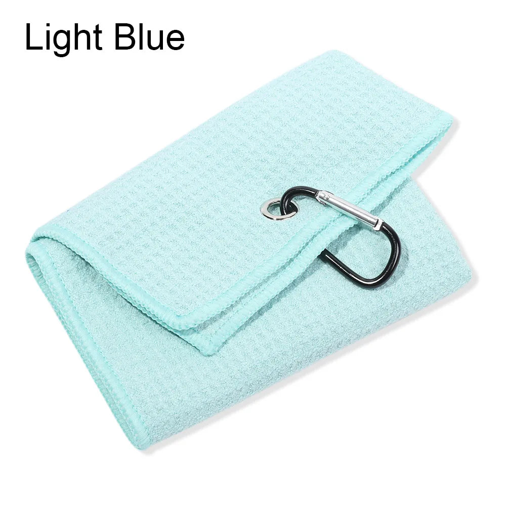 Cotton High Water Absorption Microfiber Cleaning Towel with Carabiner Hook
