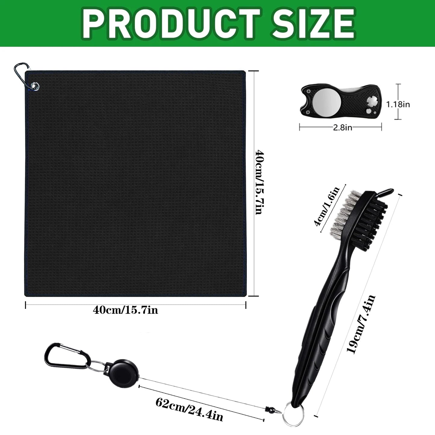 3 PIECE GOLF ACCESSORY KIT