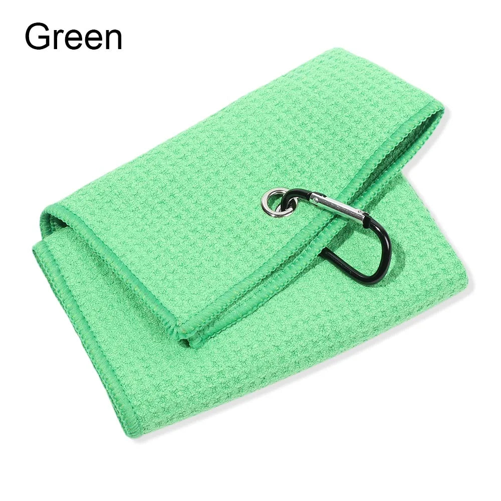 Cotton High Water Absorption Microfiber Cleaning Towel with Carabiner Hook