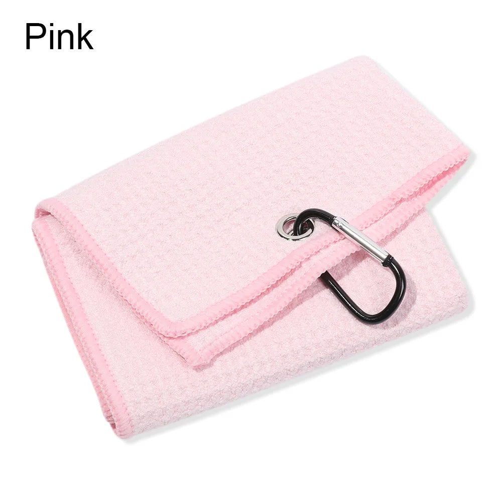 Cotton High Water Absorption Microfiber Cleaning Towel with Carabiner Hook
