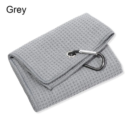 Cotton High Water Absorption Microfiber Cleaning Towel with Carabiner Hook